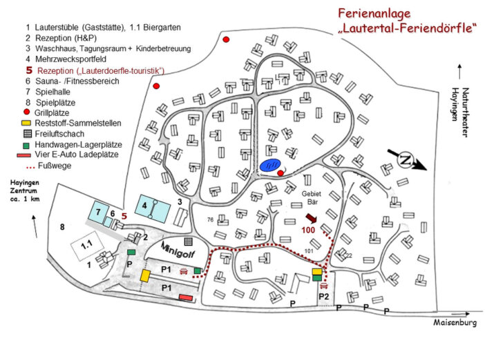 Lageplan Ferienpark Lauterdörfle